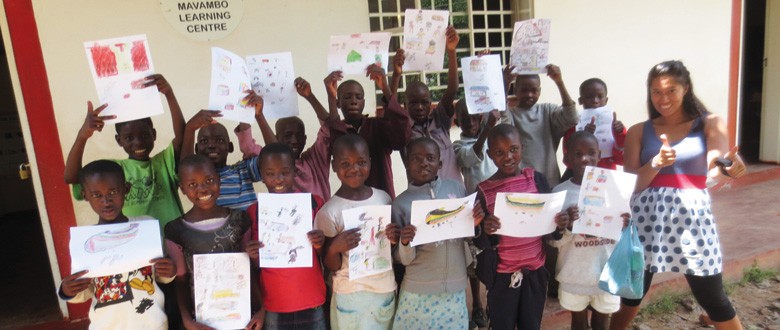 Op de sociale dienst van een school voor kwetsbare kinderen in Zimbabwe