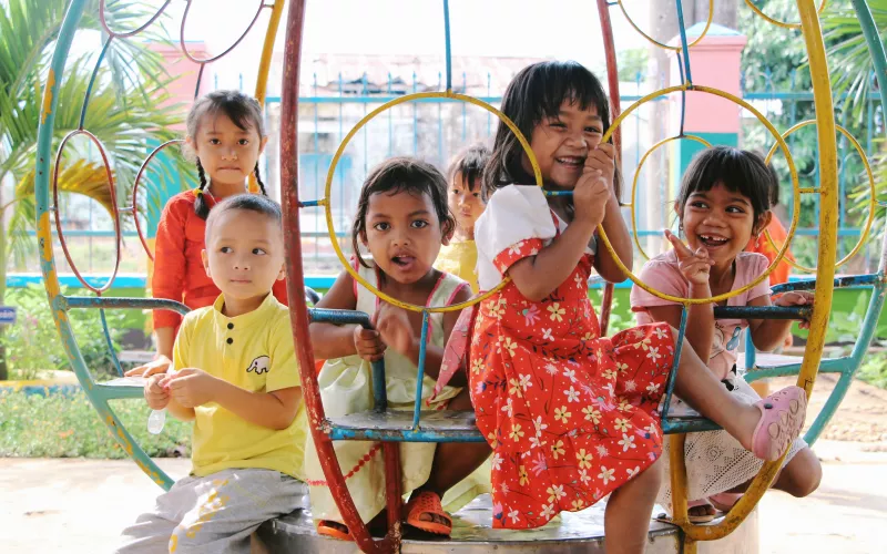Children on a playground