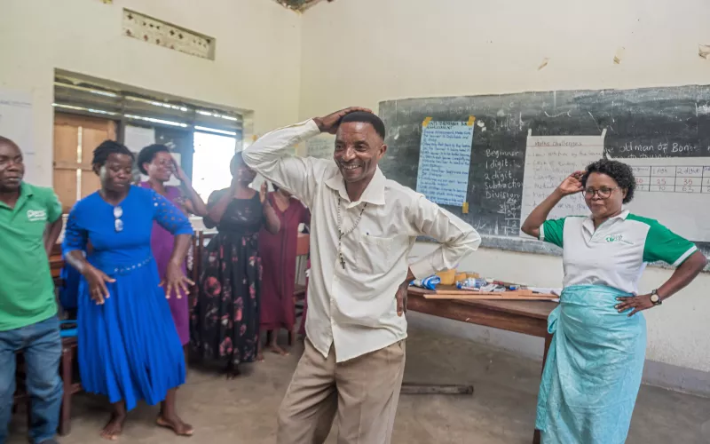 Teachers and mentors share best practices for UCatchUp, pictured dancing.